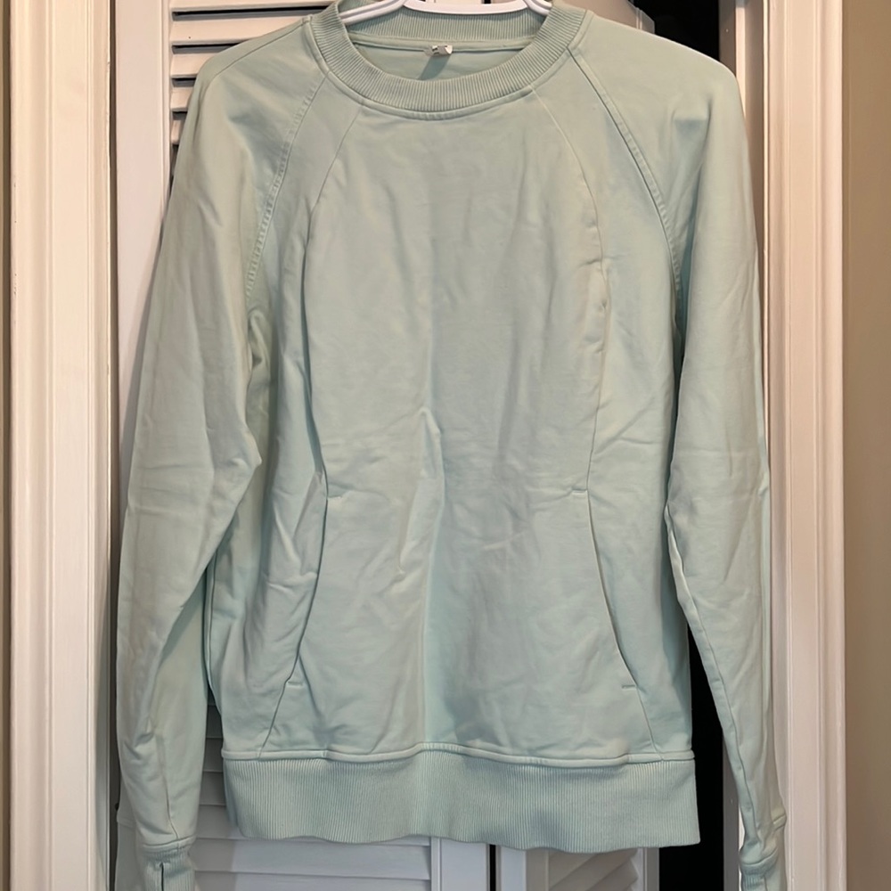 Lululemon Scuba long sleeve  Size 8 Mint Green